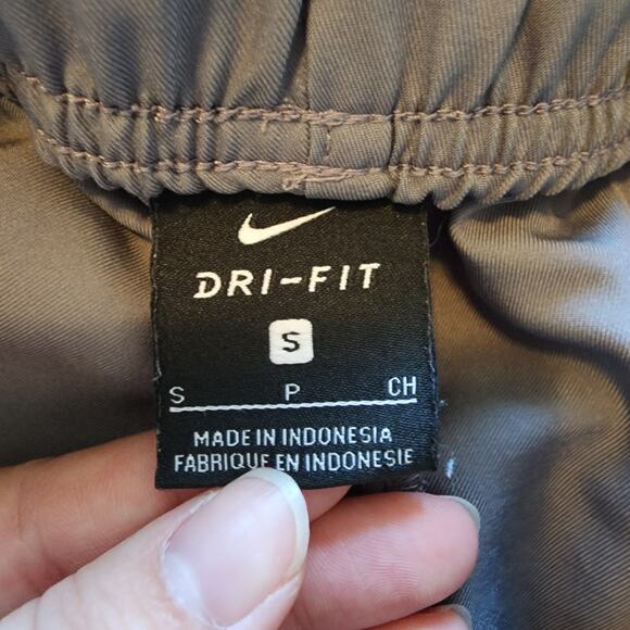 Nike Dri-Fit Track Pants Sz Small Gray Sweatpants Gray w/ Black Jogger Athletic - Picture 9 of 13